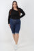 Italian Denim drawstring Magic Shorts