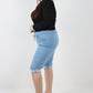 Italian Denim drawstring Magic Shorts