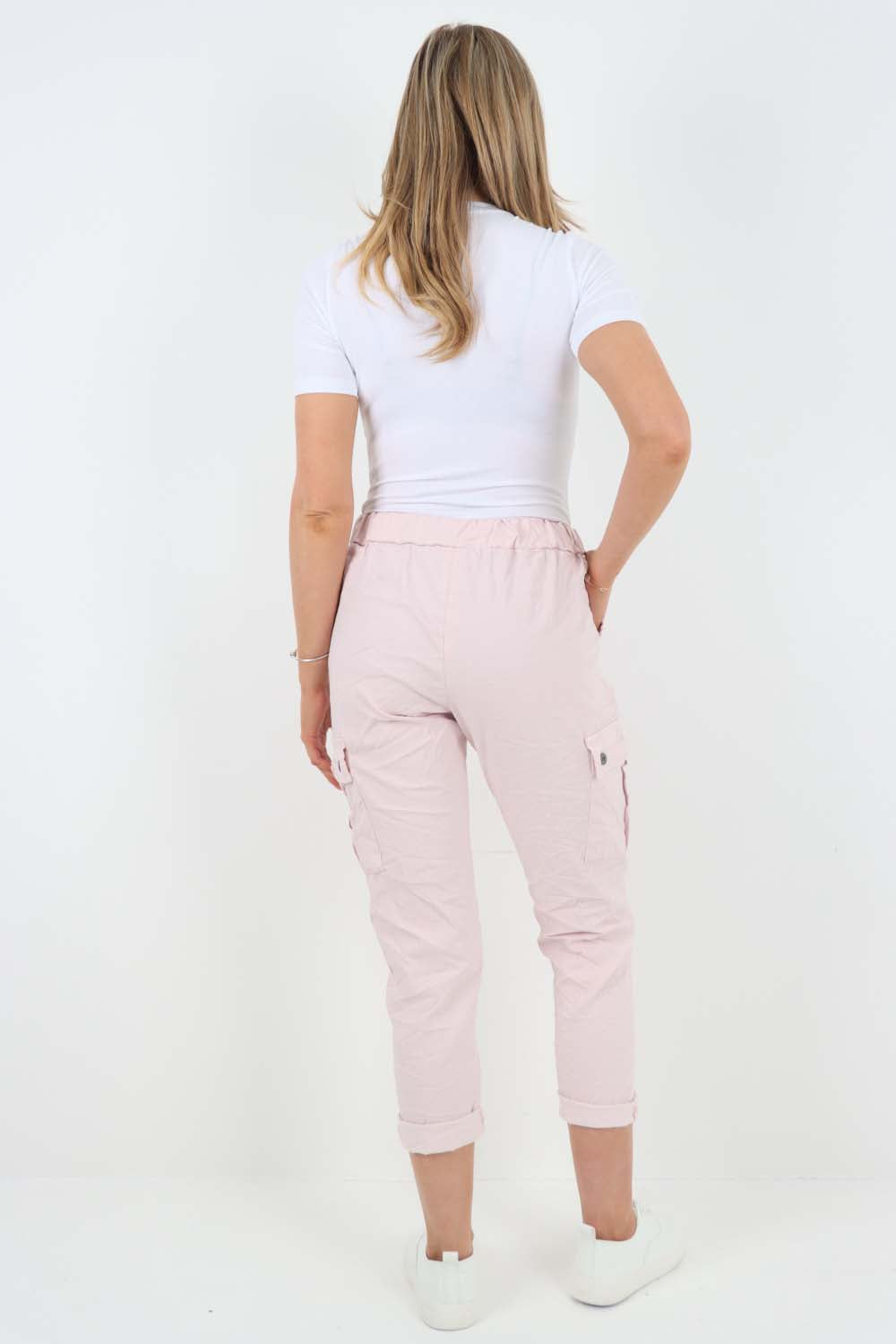 Italian Drawstring Waistband Magic Cargo Trouser
