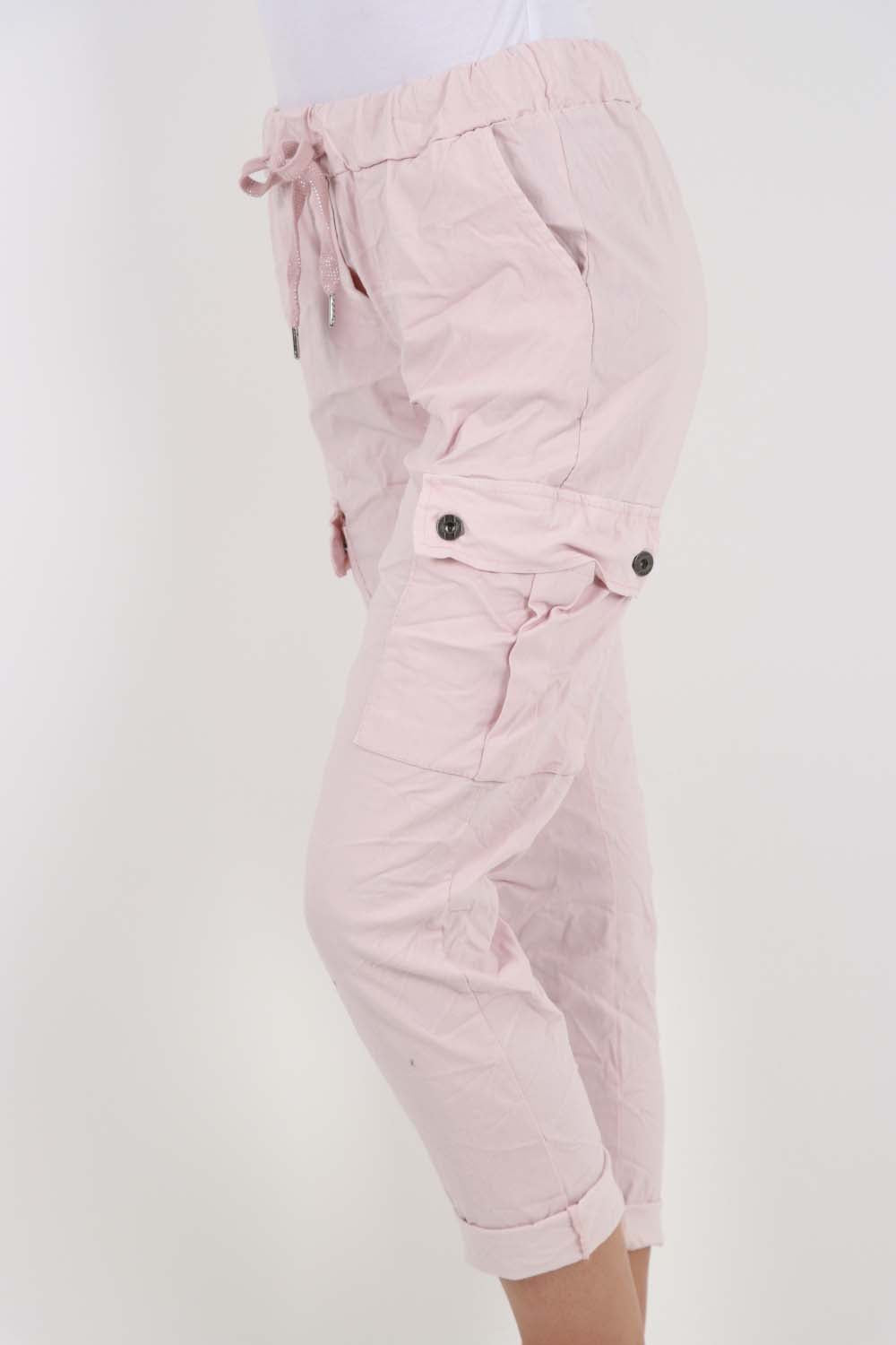 Italian Drawstring Waistband Magic Cargo Trouser