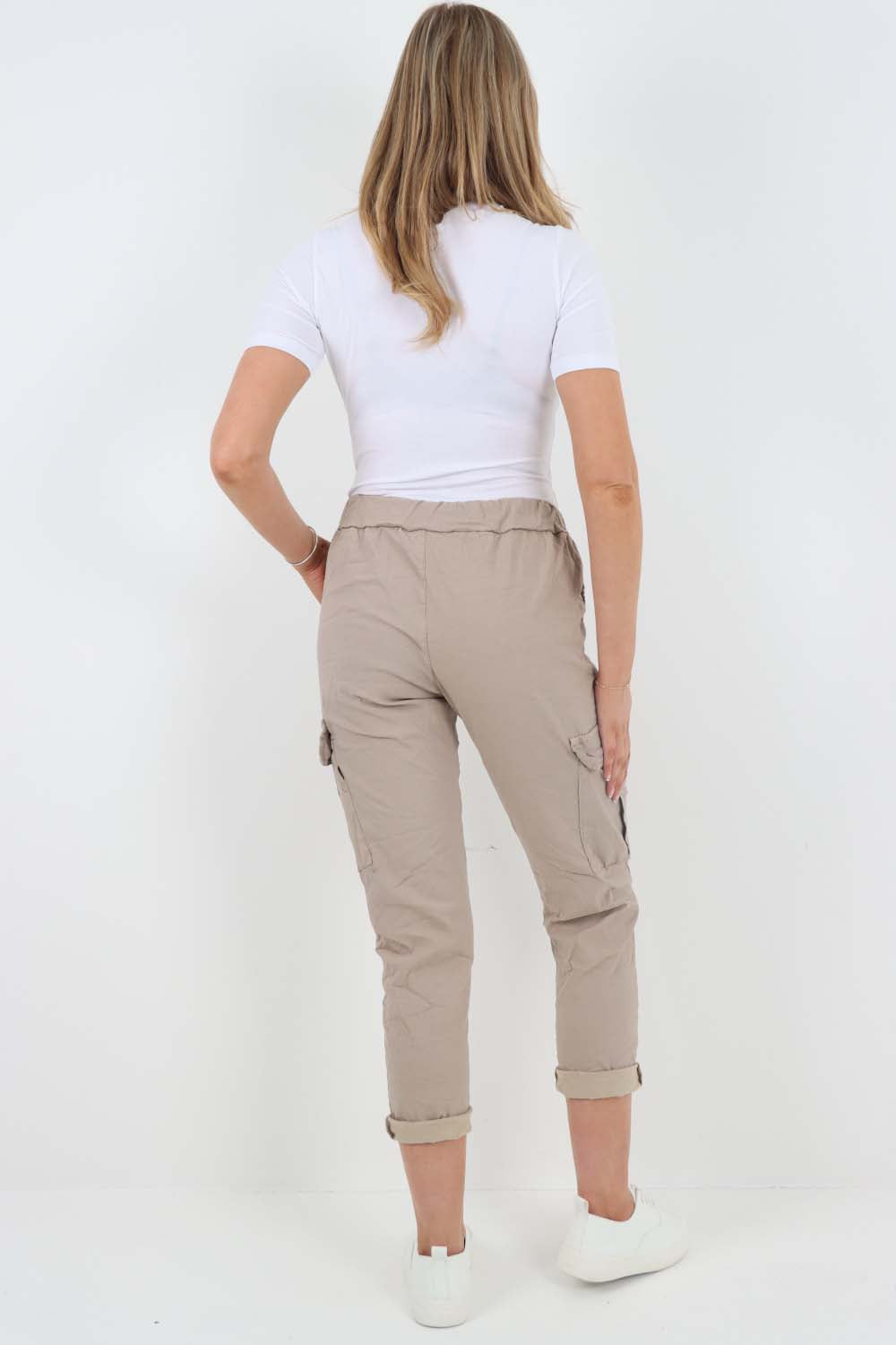 Italian Drawstring Waistband Magic Cargo Trouser