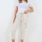 Italian Drawstring Waistband Magic Cargo Trouser
