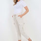 Italian Drawstring Waistband Magic Cargo Trouser