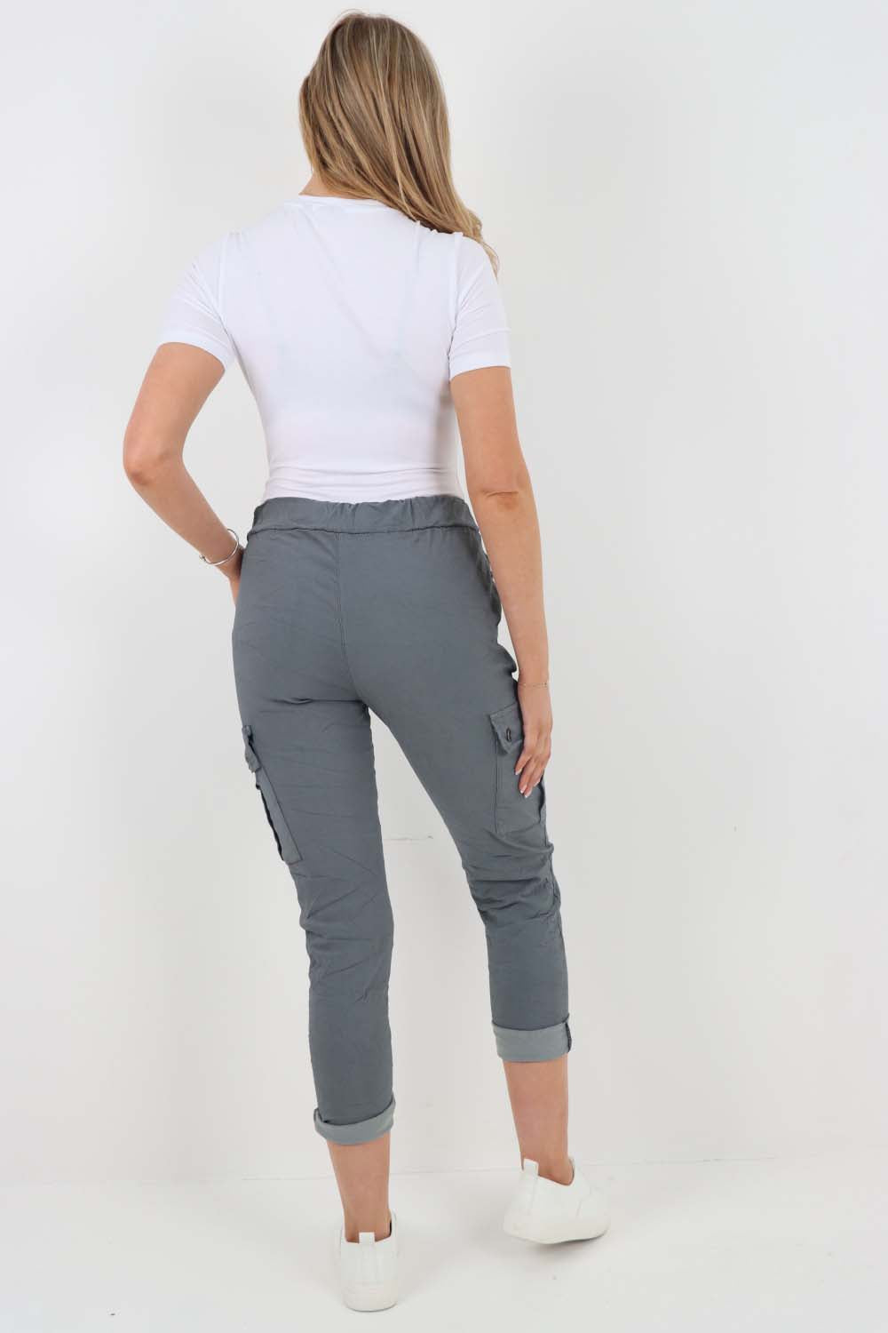Italian Drawstring Waistband Magic Cargo Trouser