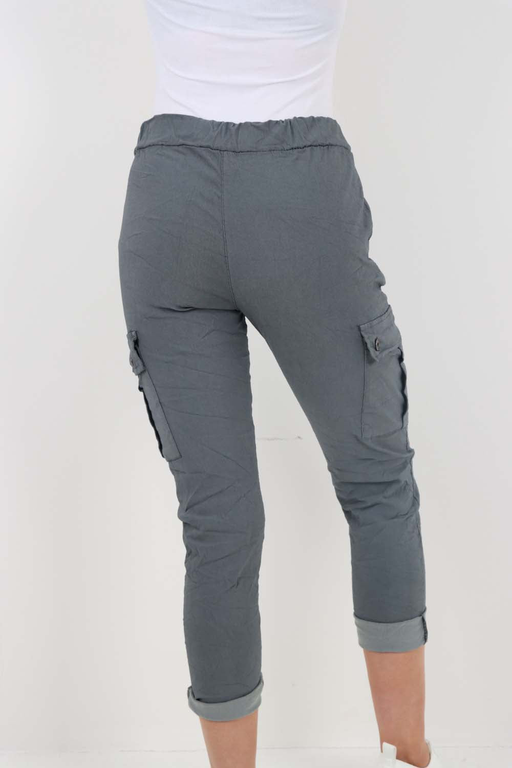 Italian Drawstring Waistband Magic Cargo Trouser