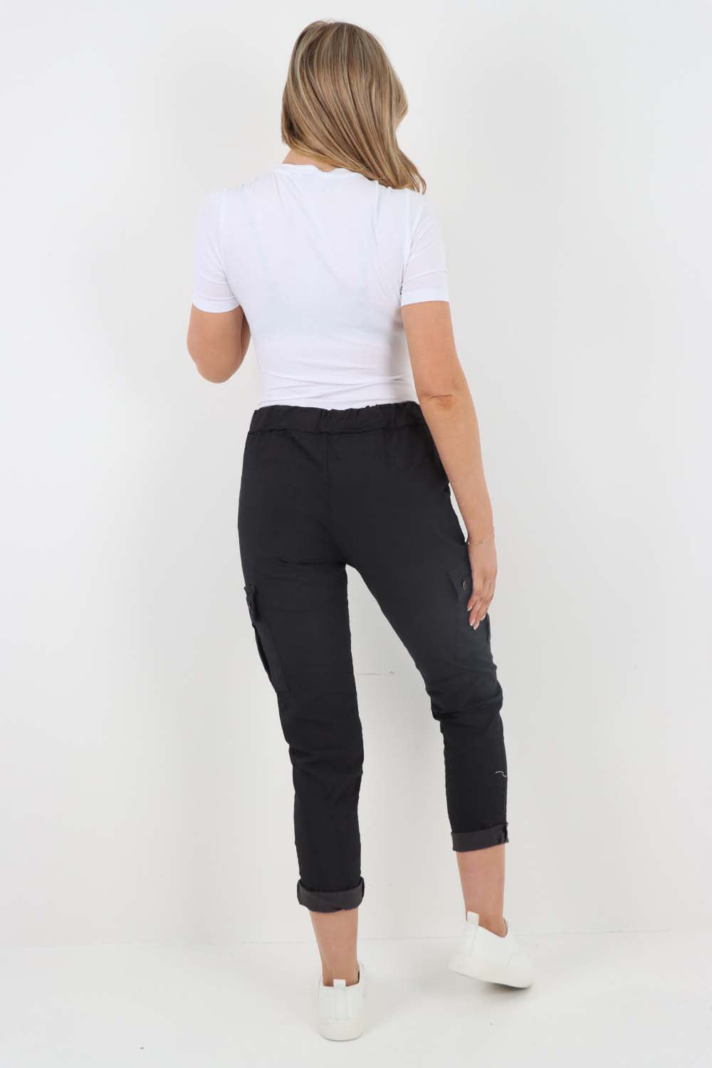 Italian Drawstring Waistband Magic Cargo Trouser