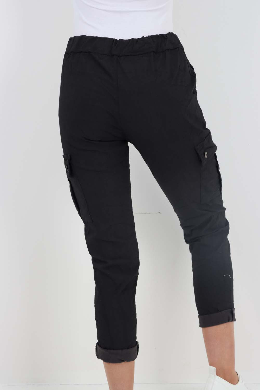 Italian Drawstring Waistband Magic Cargo Trouser