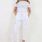 Italian Drawstring Waistband Magic Cargo Trouser