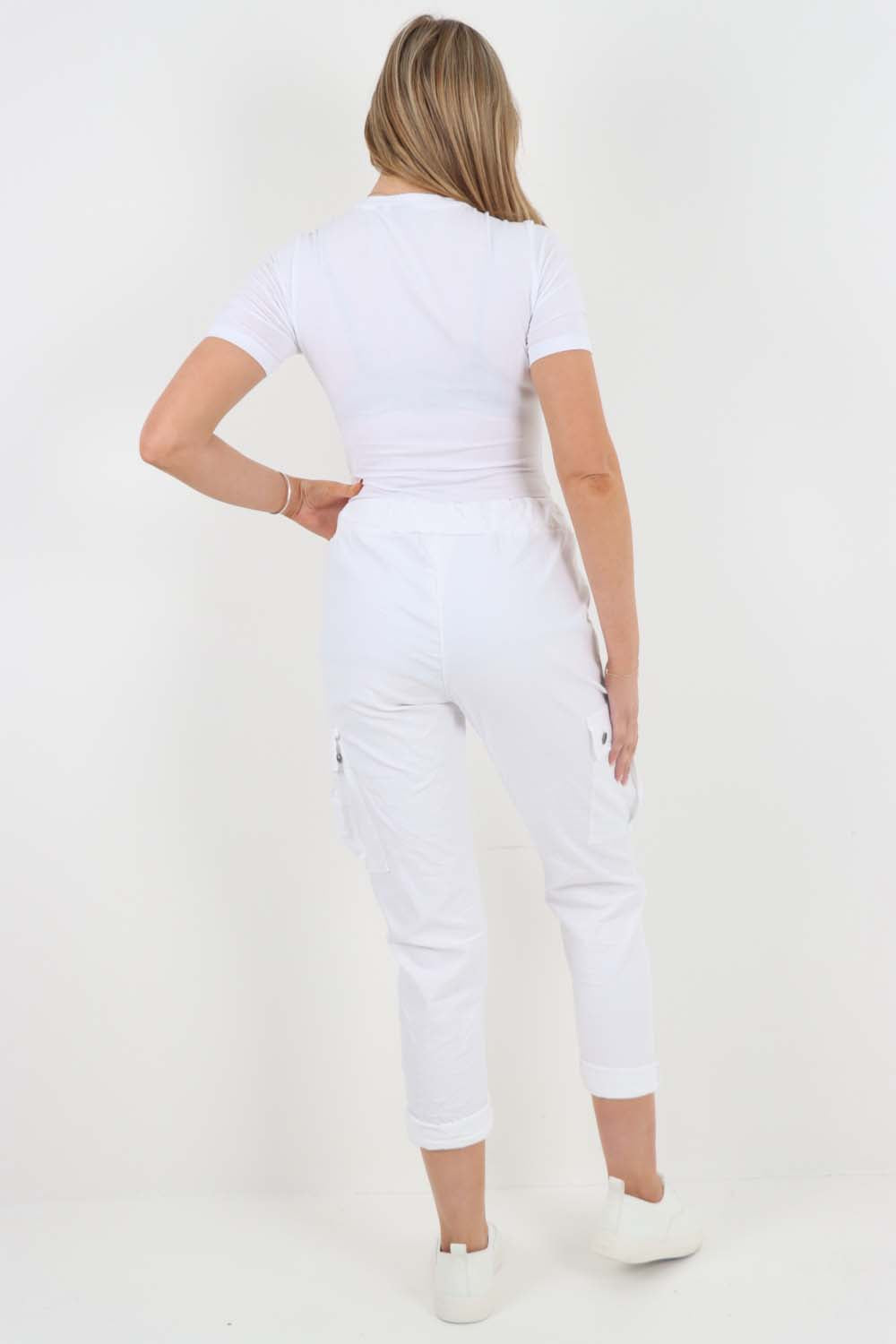 Italian Drawstring Waistband Magic Cargo Trouser