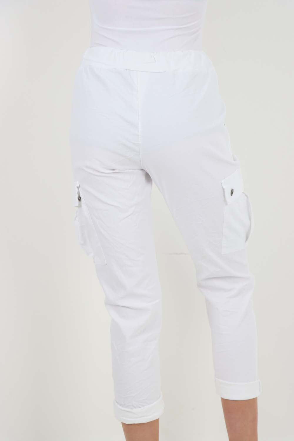 Italian Drawstring Waistband Magic Cargo Trouser