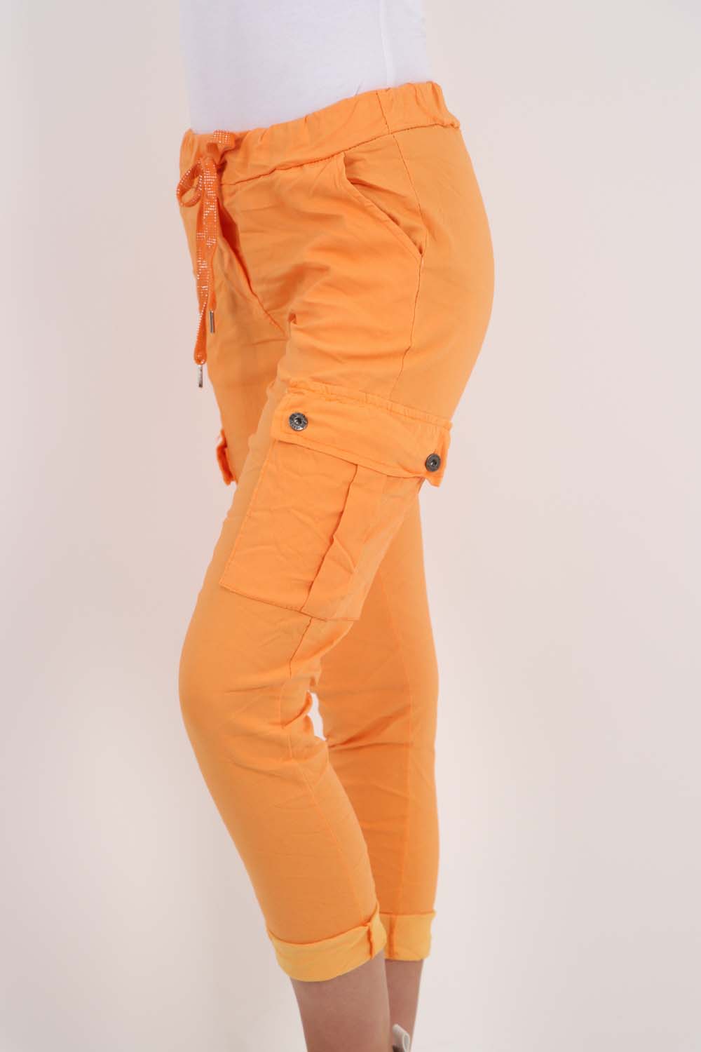 Italian Drawstring Waistband Magic Cargo Trouser