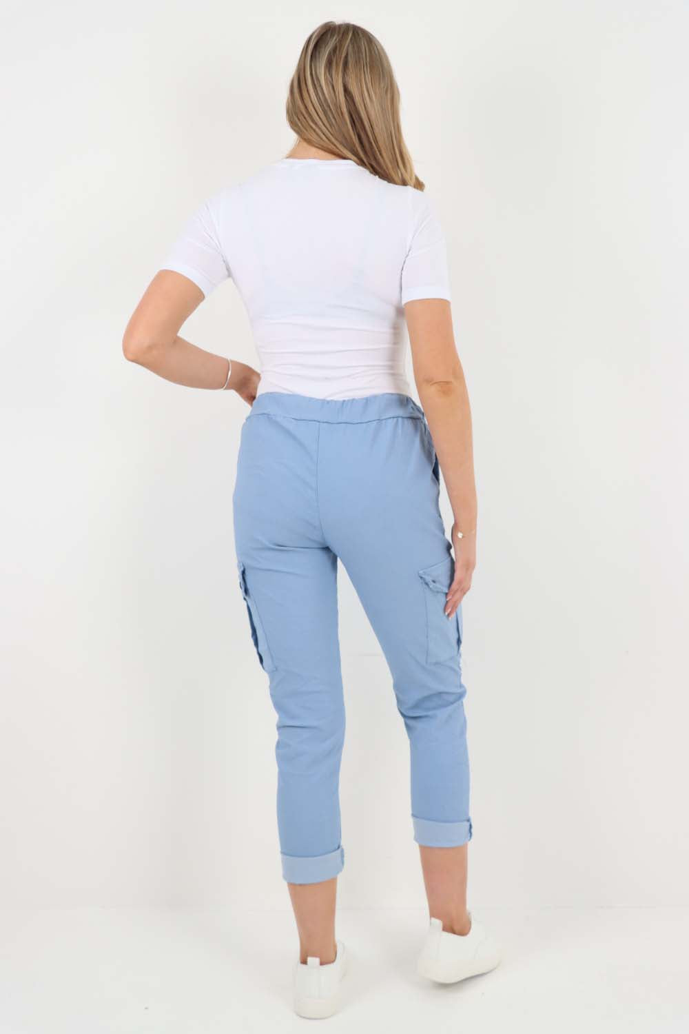 Italian Drawstring Waistband Magic Cargo Trouser