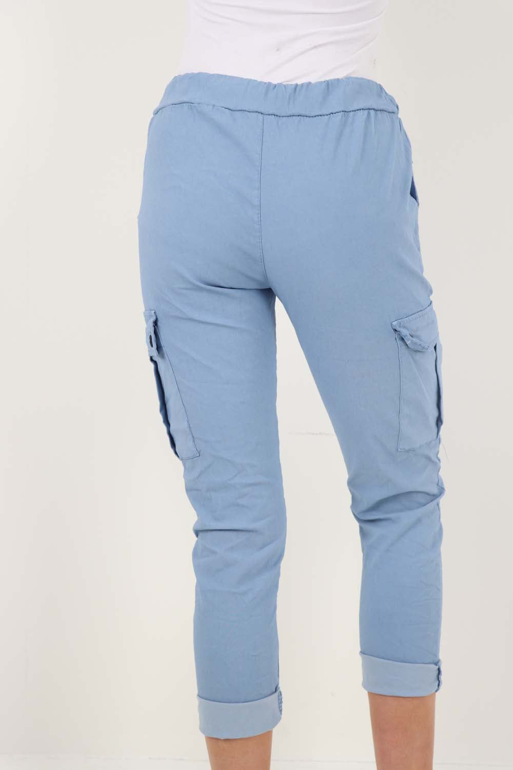 Italian Drawstring Waistband Magic Cargo Trouser