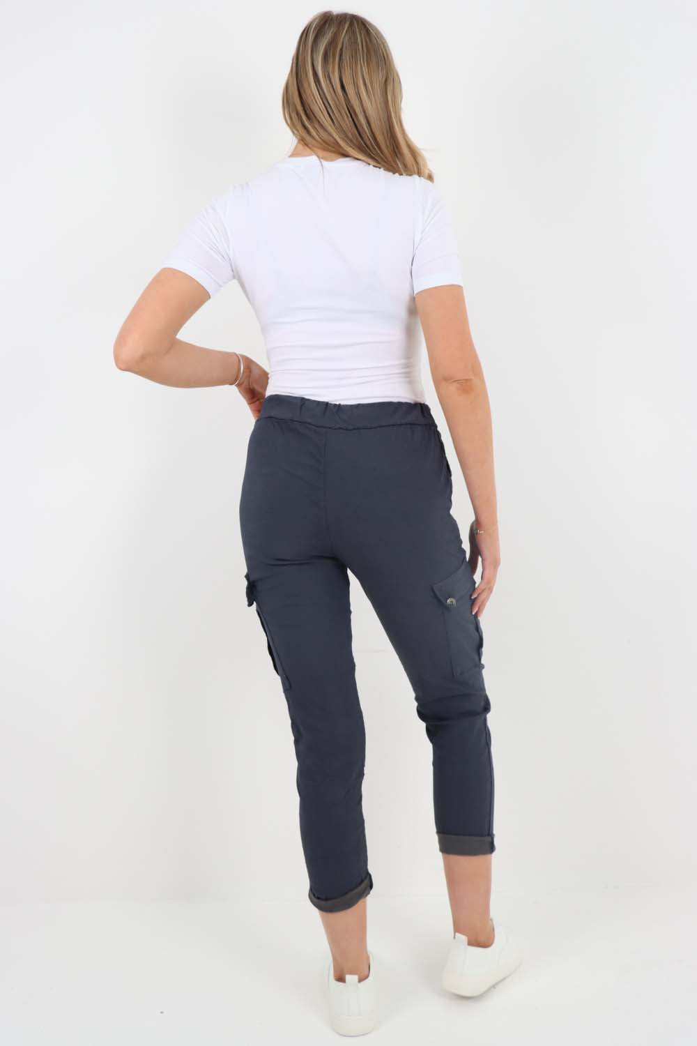 Italian Drawstring Waistband Magic Cargo Trouser