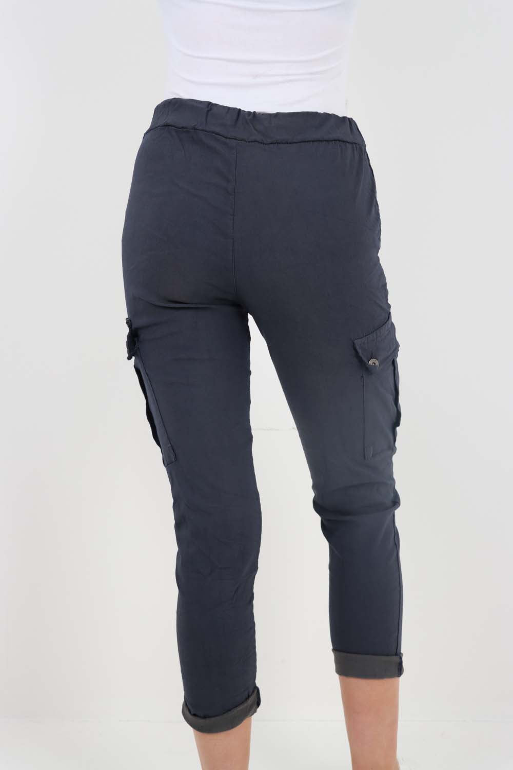 Italian Drawstring Waistband Magic Cargo Trouser