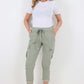Italian Drawstring Waistband Magic Cargo Trouser