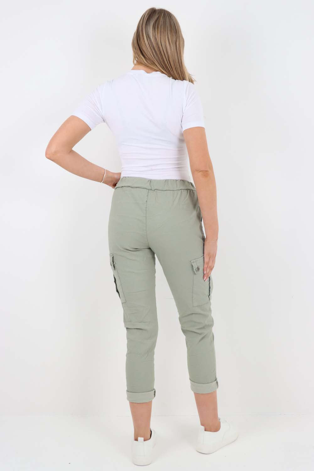 Italian Drawstring Waistband Magic Cargo Trouser