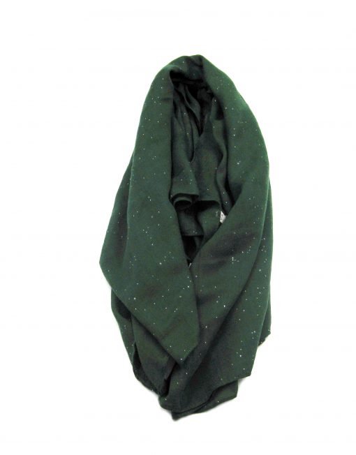 Silver Glitter Plain Scarf