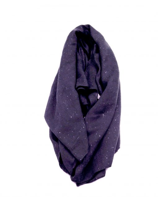 Silver Glitter Plain Scarf