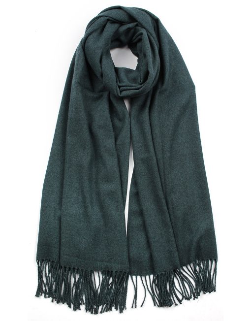 Classic Plain Scarf with Tassel Hem