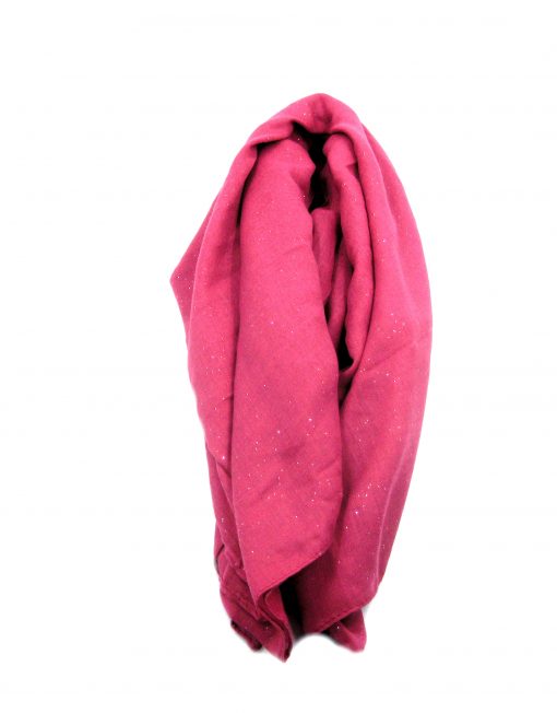 Silver Glitter Plain Scarf