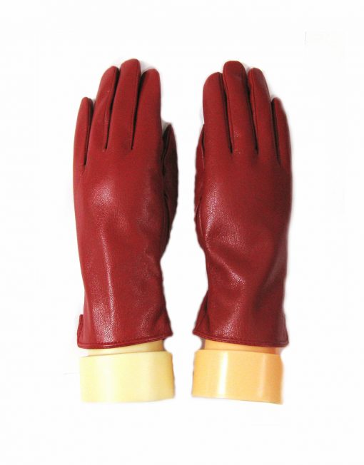 Plain Soft Faux Leather Glove