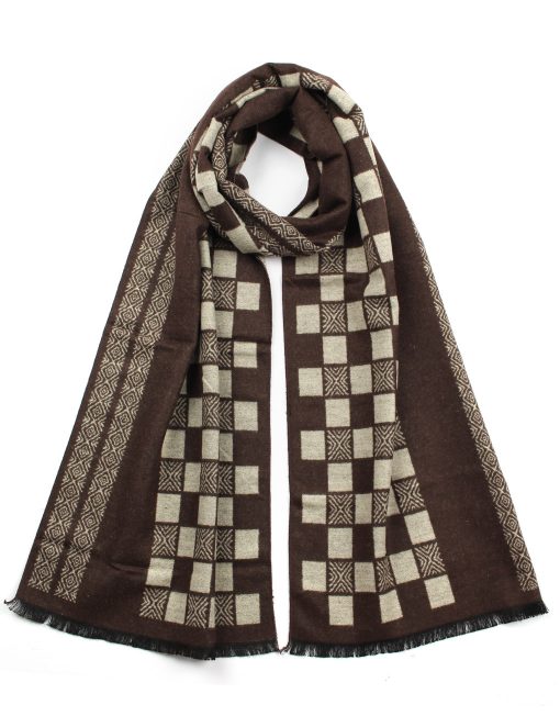 Small Chess Board Pattern Men’s Scarf