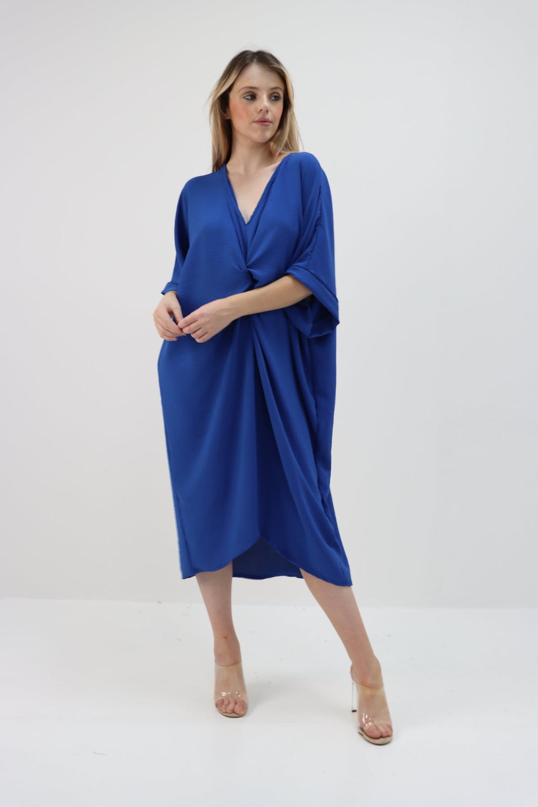 Tie Knot Twist Midi Dress