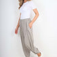 Italian Plain Linen Hareem Pants