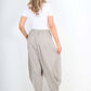 Italian Plain Linen Hareem Pants