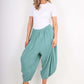 Italian Plain Linen Hareem Pants