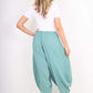 Italian Plain Linen Hareem Pants