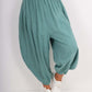 Italian Plain Linen Hareem Pants