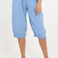 Italian Frill Hem 3/4 Linen Jogger
