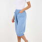 Italian Frill Hem 3/4 Linen Jogger