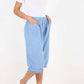 Italian Frill Hem 3/4 Linen Jogger