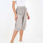 Italian Frill Hem 3/4 Linen Jogger