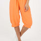 Italian Frill Hem 3/4 Linen Jogger