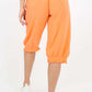 Italian Frill Hem 3/4 Linen Jogger