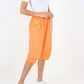 Italian Frill Hem 3/4 Linen Jogger