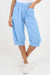 Italian Frill Hem 3/4 Linen Jogger