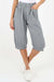 Italian Frill Hem 3/4 Linen Jogger