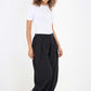 Italian Plain Layered 3/4 Linen Jogger