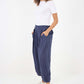 Italian Plain Layered 3/4 Linen Jogger