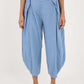 Italian Plain Layered 3/4 Linen Jogger
