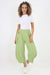 Italian Plain Layered 3/4 Linen Jogger