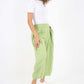 Italian Plain Layered 3/4 Linen Jogger