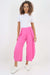 Italian Plain Layered 3/4 Linen Jogger