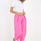 Italian Plain Layered 3/4 Linen Jogger