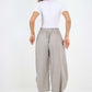 Italian Plain Layered 3/4 Linen Jogger